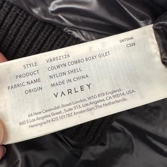 Varley Colwyn Quilted Nylon Gilet Puffer Vest Women's Size M - Picture 10 of 11